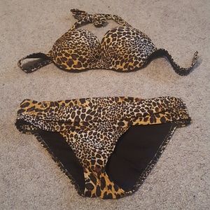 Victoria's Secret Leopard bombshell bikini 32B